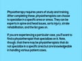 Tips for Choosing the Right Physiotherapist for You